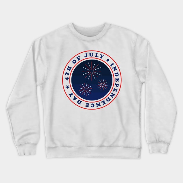 4TH OF JULY ✅ Independence Day - FireWorks Crewneck Sweatshirt by Sachpica